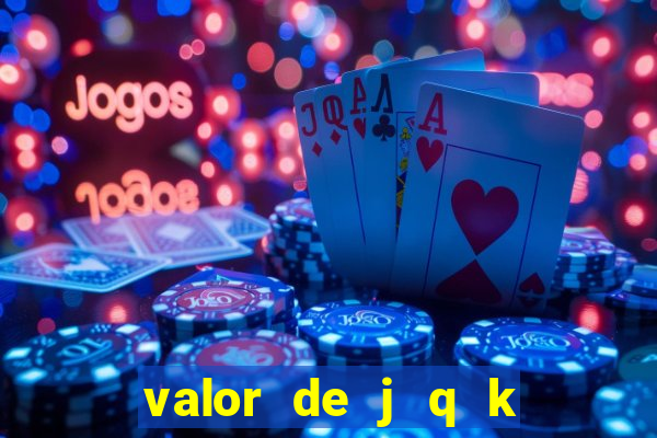 valor de j q k en blackjack